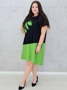 Sukienka oversize z motywem kwiatowym  moda dla kobiet plus size Stylowa XL