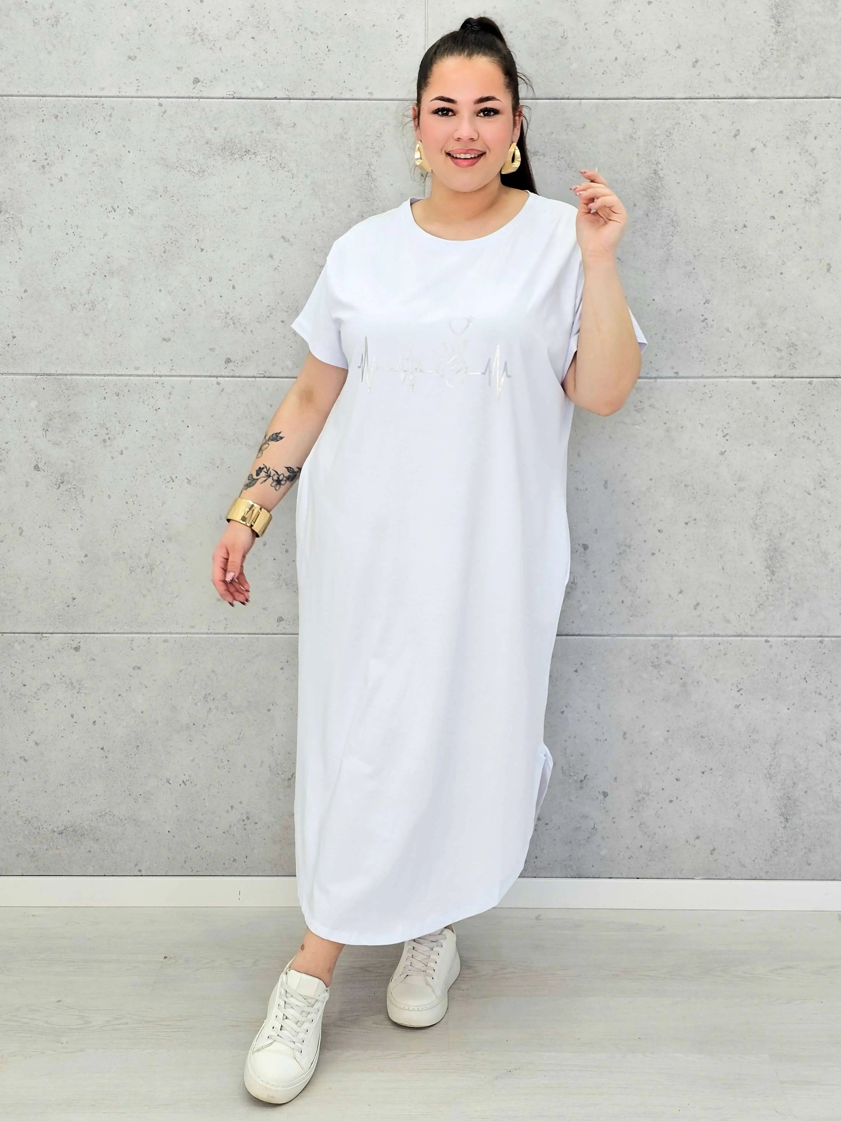 Sukienka plus size Heartbeat Love – wygodny i modny fason XXL dla kobiet Stylowa XL