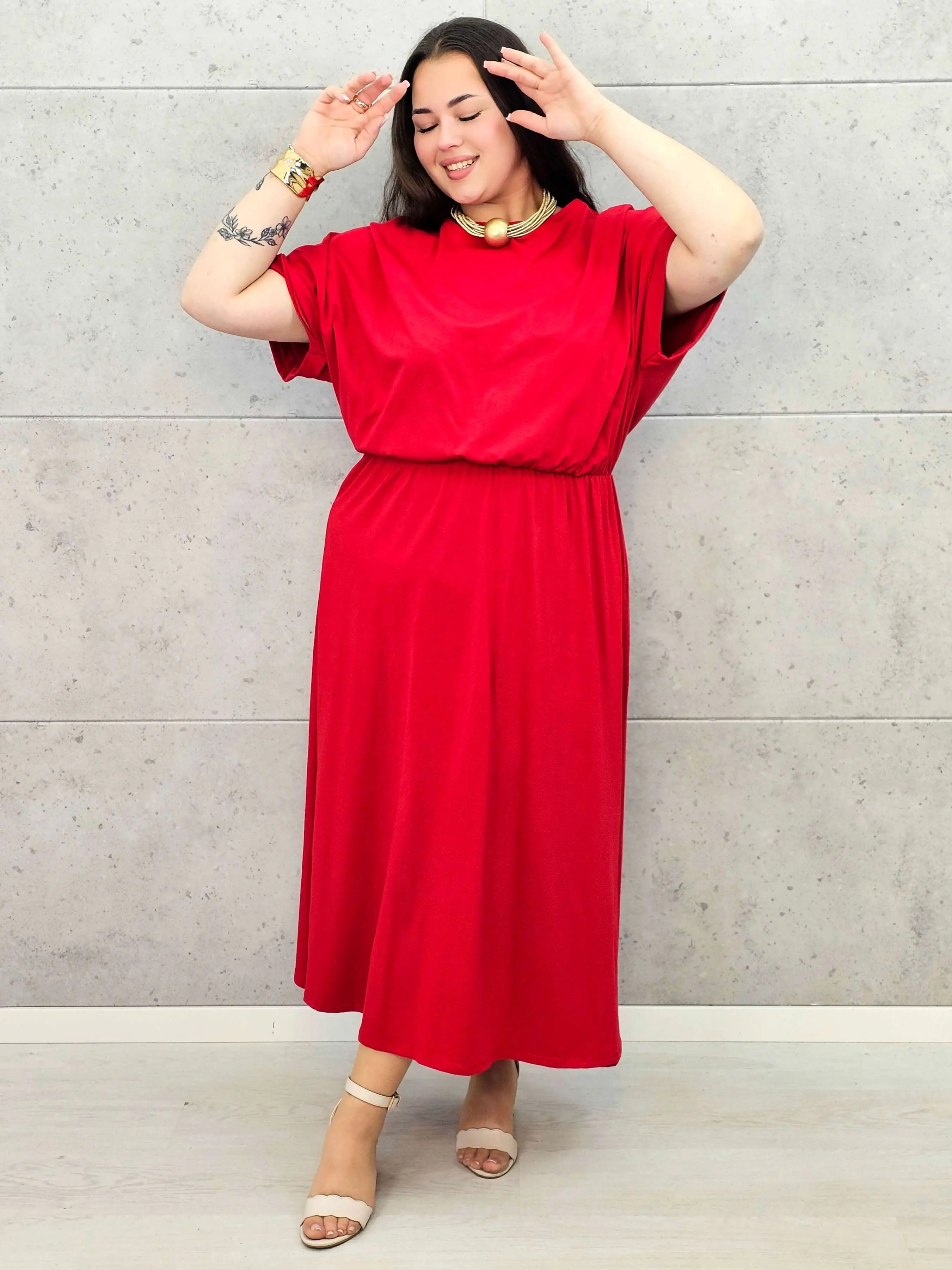 Sukienka plus size StylowaXL – asymetryczna, kobieca i pełna stylu Stylowa XL
