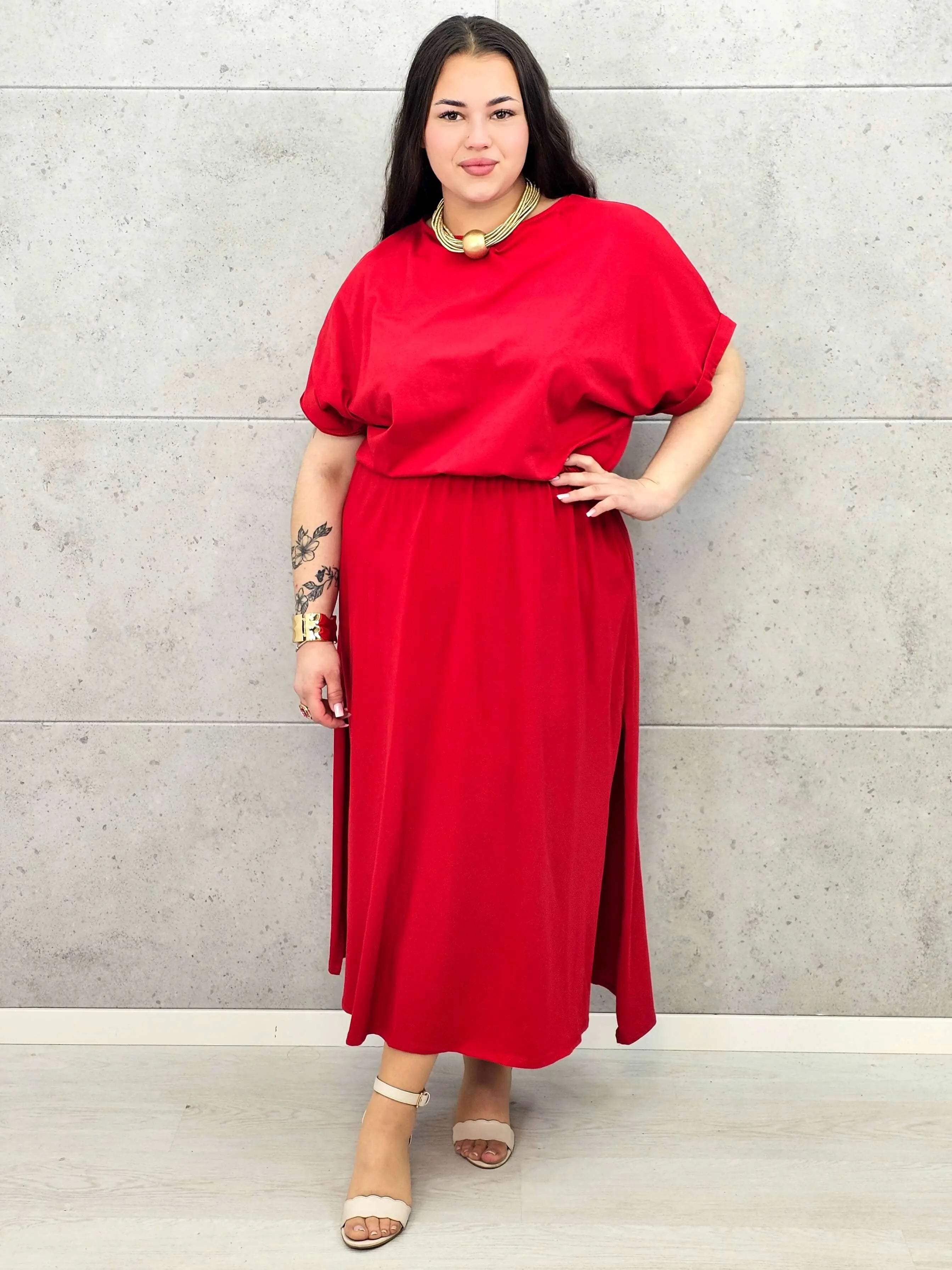 Sukienka plus size StylowaXL – asymetryczna, kobieca i pełna stylu Stylowa XL