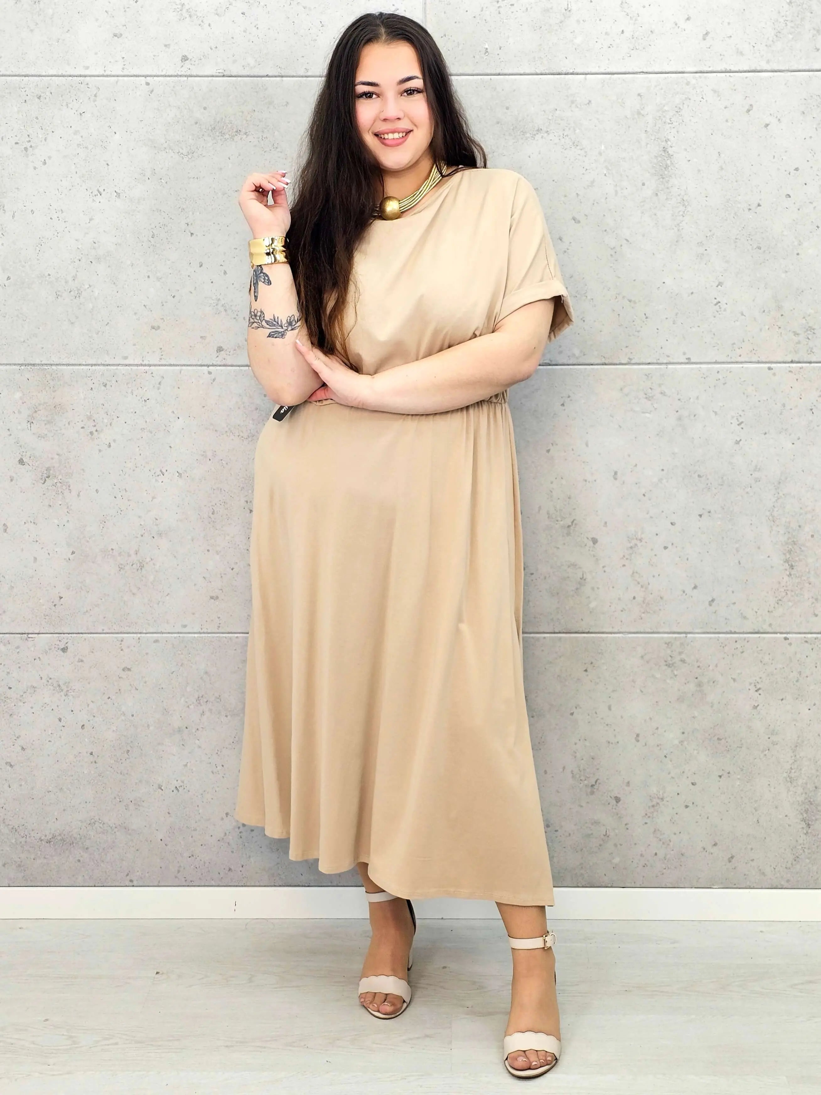 Sukienka plus size StylowaXL – asymetryczna, kobieca i pełna stylu Stylowa XL