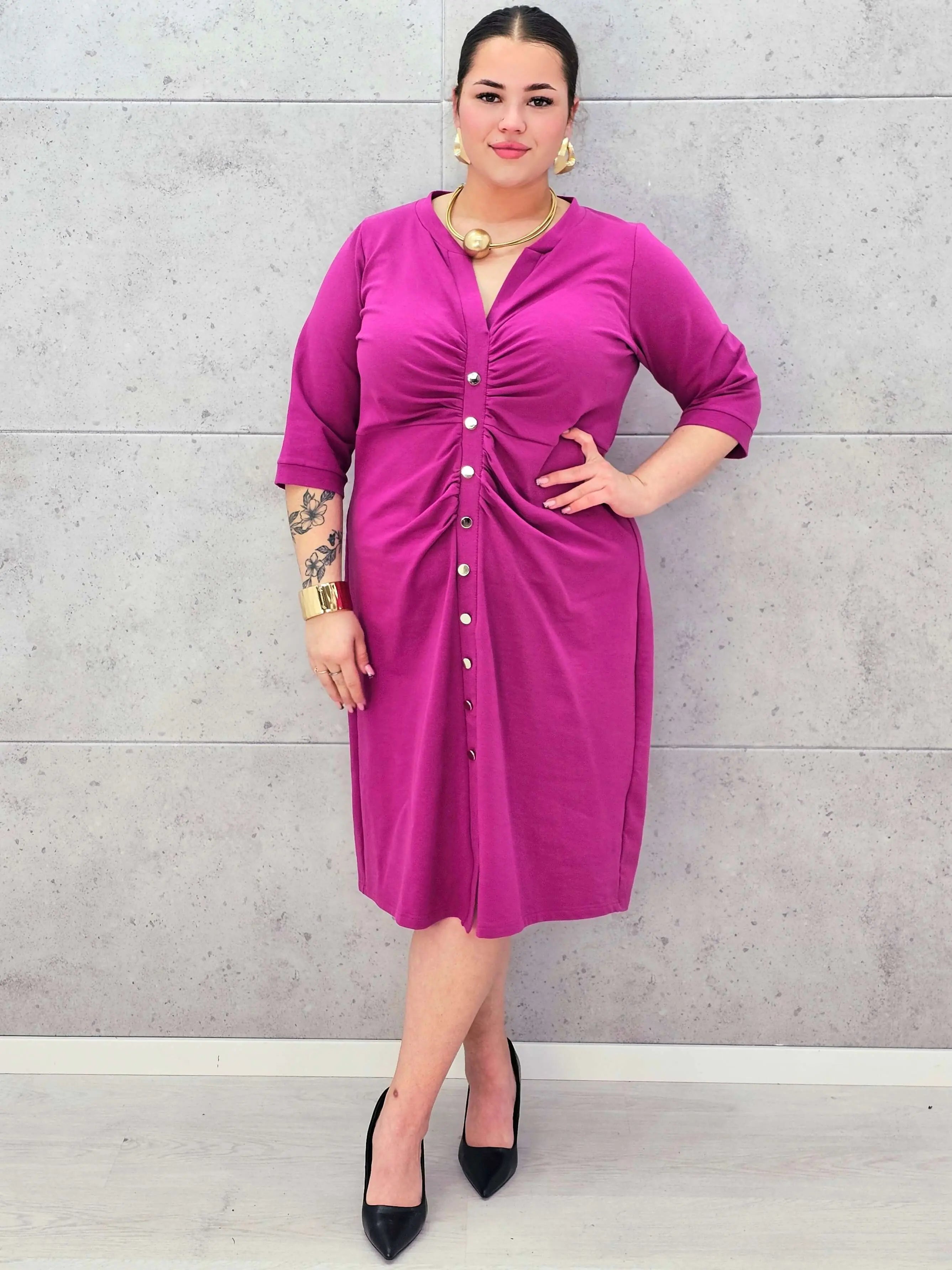 Sukienka plus size StylowaXL – elegancka bawełniana sukienka Stylowa XL