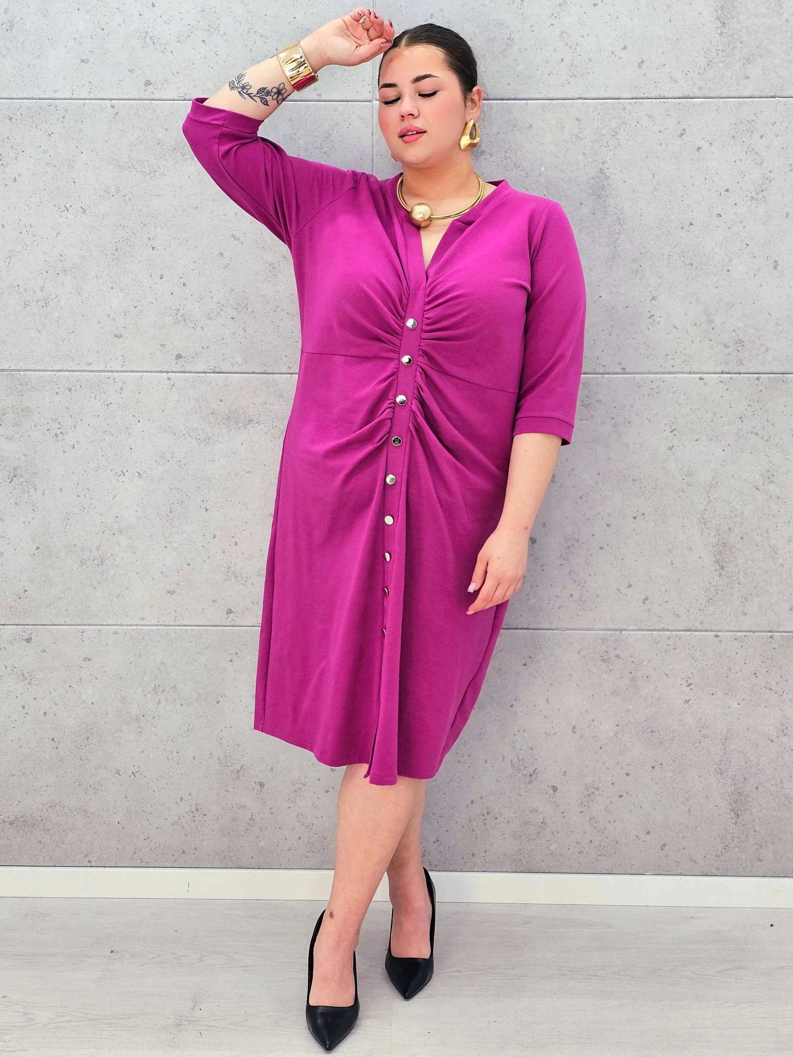 Sukienka plus size StylowaXL – elegancka bawełniana sukienka Stylowa XL