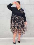 Sukienka plus size StylowaXL – elegancka sukienka z tiulem na wyjątkowe okazje Stylowa XL