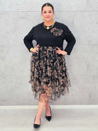 Sukienka plus size StylowaXL – elegancka sukienka z tiulem na wyjątkowe okazje Stylowa XL