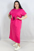 Sukienka plus size – komfortowa maxi z regulacją w pasie Stylowa XL