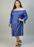 Sukienka plus size – lekka forma, odkryte ramiona i wygodny krój dla sylwetki XXL Stylowa XL