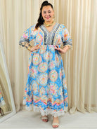 Sukienka plus size boho maxi z kolorowym printem – swobodna elegancja XXL Stylowa XL