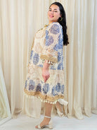 Sukienka plus size boho z koronką i frędzlami Stylowa XL