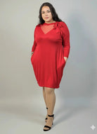 Sukienka plus size czerwona z tiulem i wiązaniem – elegancka i wygodna XXL Stylowa XL