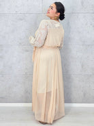 Sukienka plus size elegancka z koronkową górą i tiulowym dołem – wyjątkowa kreacja XXL na uroczystości Stylowa XL