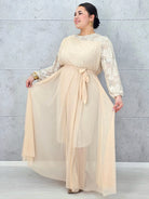 Sukienka plus size elegancka z koronkową górą i tiulowym dołem – wyjątkowa kreacja XXL na uroczystości Stylowa XL