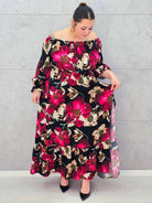 Sukienka plus size hiszpanka maxi – kwiatowa sukienka plus size dla kobiet XXL Stylowa XL