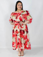Sukienka plus size hiszpanka midi w kwiaty – zwiewna elegancja XXL Stylowa XL