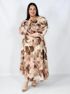 Sukienka plus size hiszpanka midi w kwiaty – zwiewna elegancja XXL Stylowa XL