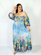 Sukienka plus size hiszpanka z marszczeniem i odkrytymi ramionami Stylowa XL