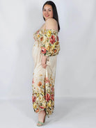 Sukienka plus size hiszpanka z marszczeniem i odkrytymi ramionami Stylowa XL