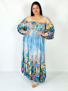 Sukienka plus size hiszpanka z marszczeniem i odkrytymi ramionami Stylowa XL