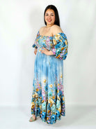 Sukienka plus size hiszpanka z marszczeniem i odkrytymi ramionami Stylowa XL