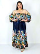 Sukienka plus size hiszpanka z marszczeniem i odkrytymi ramionami Stylowa XL