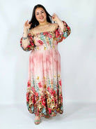 Sukienka plus size hiszpanka z marszczeniem i odkrytymi ramionami Stylowa XL