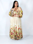 Sukienka plus size hiszpanka z marszczeniem i odkrytymi ramionami Stylowa XL