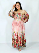 Sukienka plus size hiszpanka z marszczeniem i odkrytymi ramionami Stylowa XL