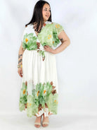 Sukienka plus size kopertowa XXL – elegancka i zwiewna propozycja na komunię i wesele Stylowa XL