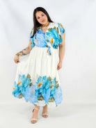 Sukienka plus size kopertowa XXL – elegancka i zwiewna propozycja na komunię i wesele Stylowa XL