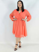 Sukienka plus size kopertowa – elegancka sukienka damska XXL z wiązaniem Stylowa XL