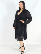 Sukienka plus size kopertowa – elegancka sukienka damska XXL z wiązaniem Stylowa XL