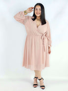 Sukienka plus size kopertowa – elegancka sukienka damska XXL z wiązaniem Stylowa XL