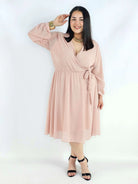 Sukienka plus size kopertowa – elegancka sukienka damska XXL z wiązaniem Stylowa XL