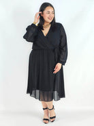Sukienka plus size kopertowa – elegancka sukienka damska XXL z wiązaniem Stylowa XL