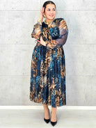 Sukienka plus size kopertowa w panterkowy wzór – elegancja i lekkość Stylowa XL