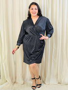 Sukienka plus size kopertowa z marszczeniem – elegancka mini XXL Stylowa XL