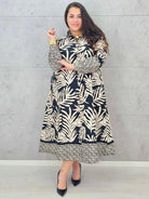 Sukienka plus size koszulowa oversize w stylu boho Stylowa XL