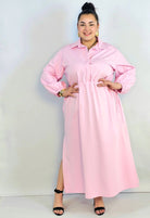 Sukienka plus size koszulowa z wiązaniem – wygodna elegancja XXL Stylowa XL