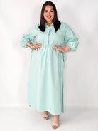 Sukienka plus size koszulowa z wiązaniem – wygodna elegancja XXL Stylowa XL