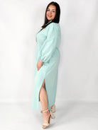 Sukienka plus size koszulowa z wiązaniem – wygodna elegancja XXL Stylowa XL