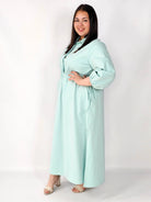 Sukienka plus size koszulowa z wiązaniem – wygodna elegancja XXL Stylowa XL