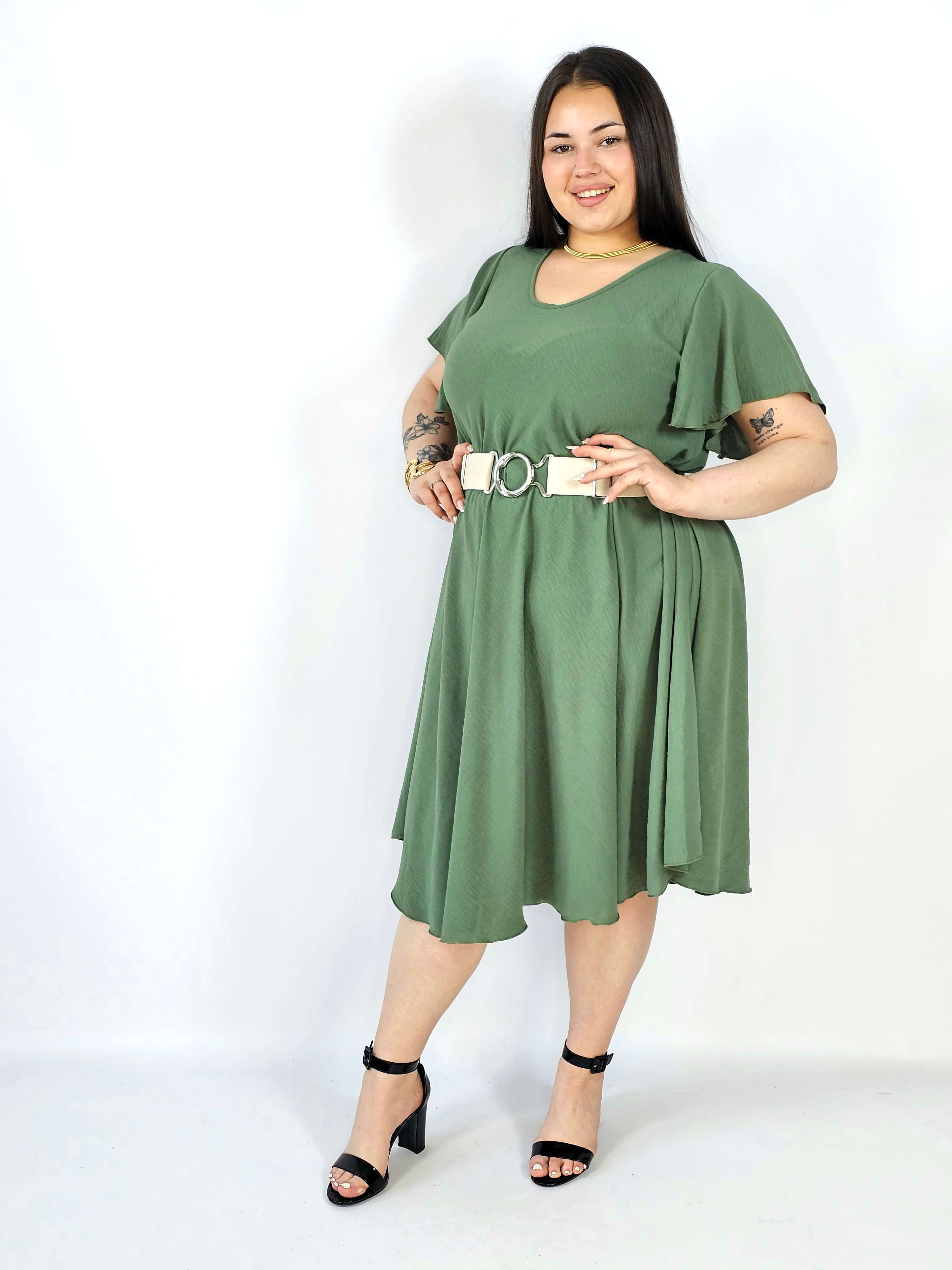 Sukienka plus size kreszowana – lekka, wygodna i stylowa XXL Stylowa XL