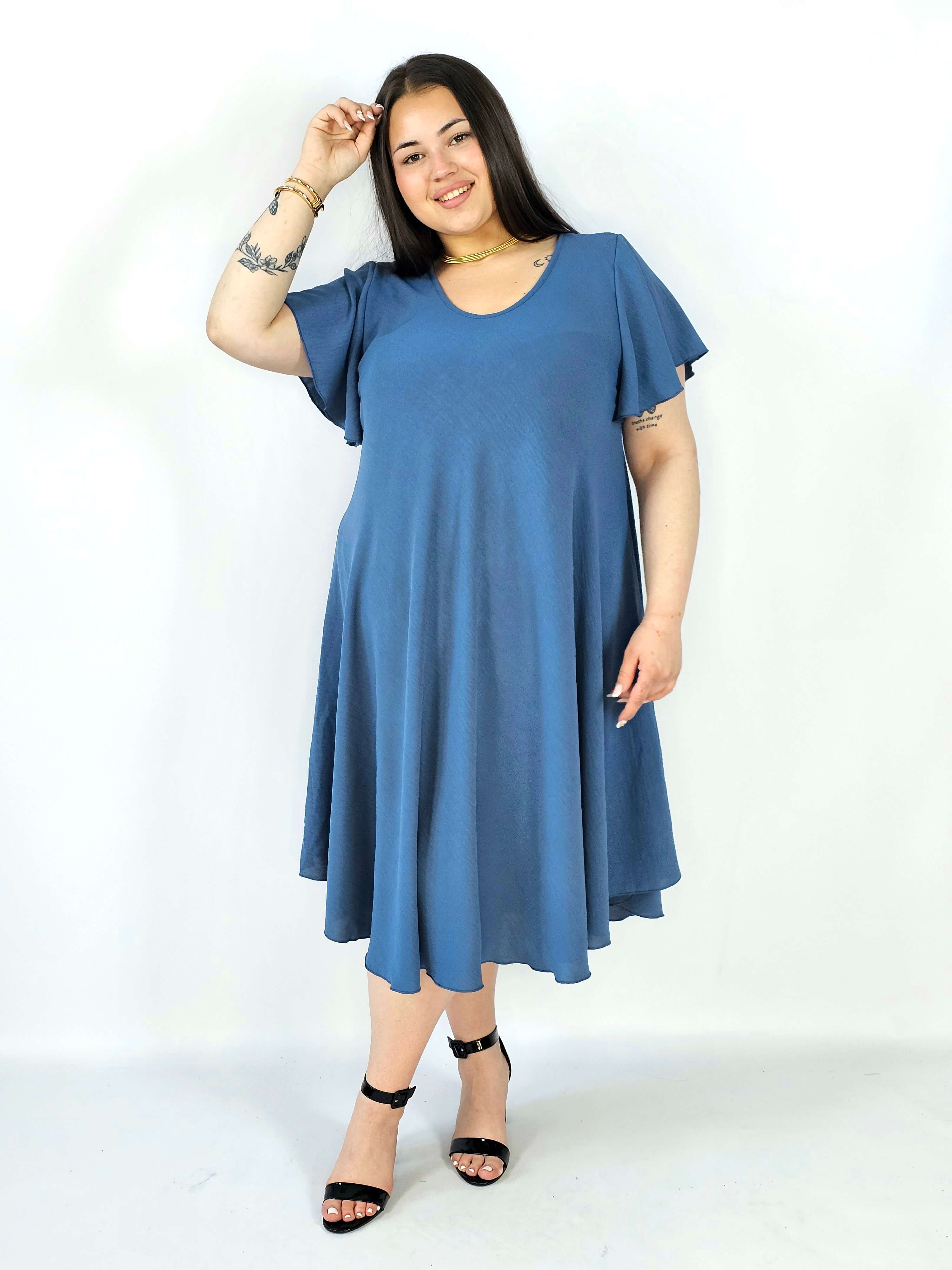 Sukienka plus size kreszowana – lekka, wygodna i stylowa XXL Stylowa XL