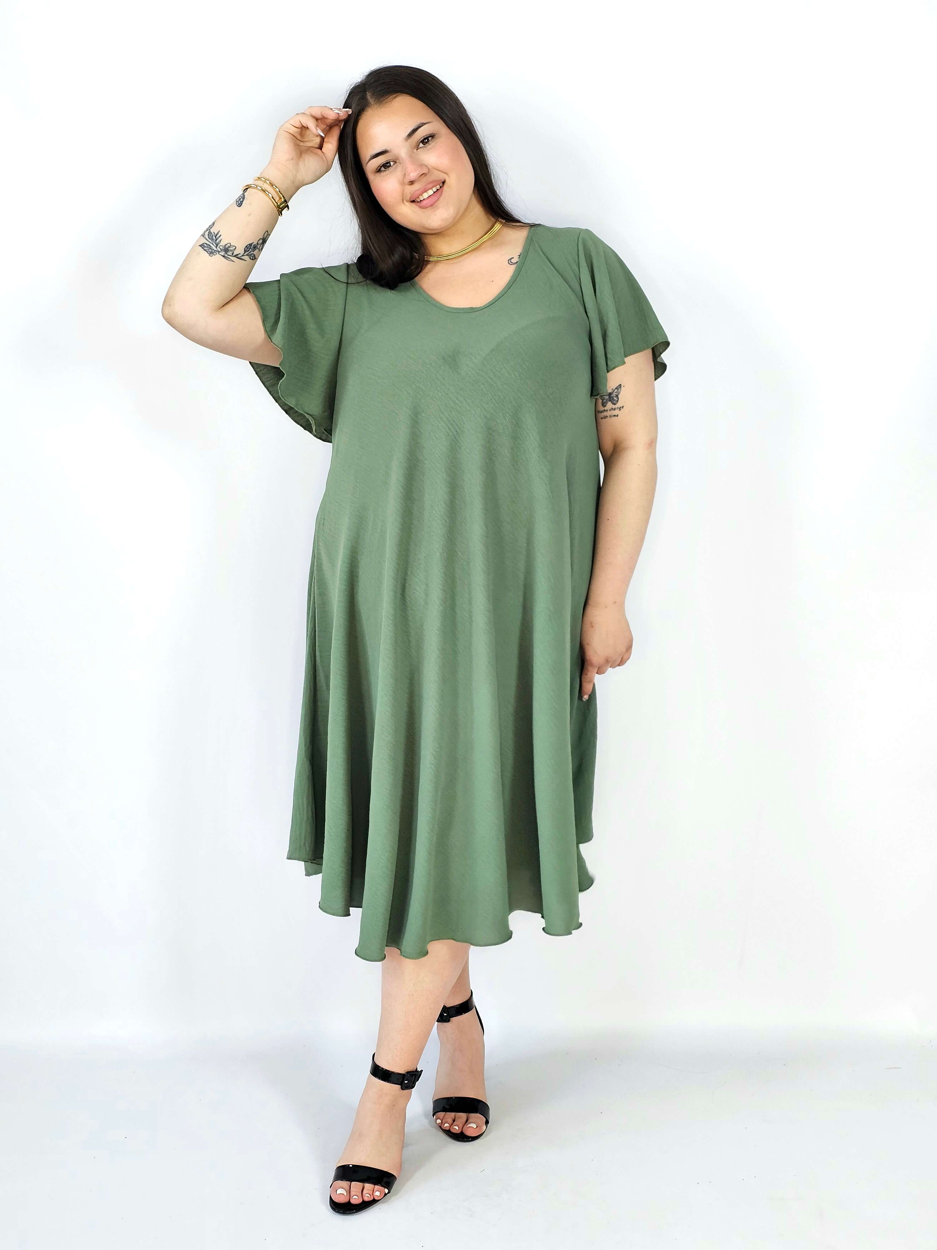 Sukienka plus size kreszowana – lekka, wygodna i stylowa XXL Stylowa XL