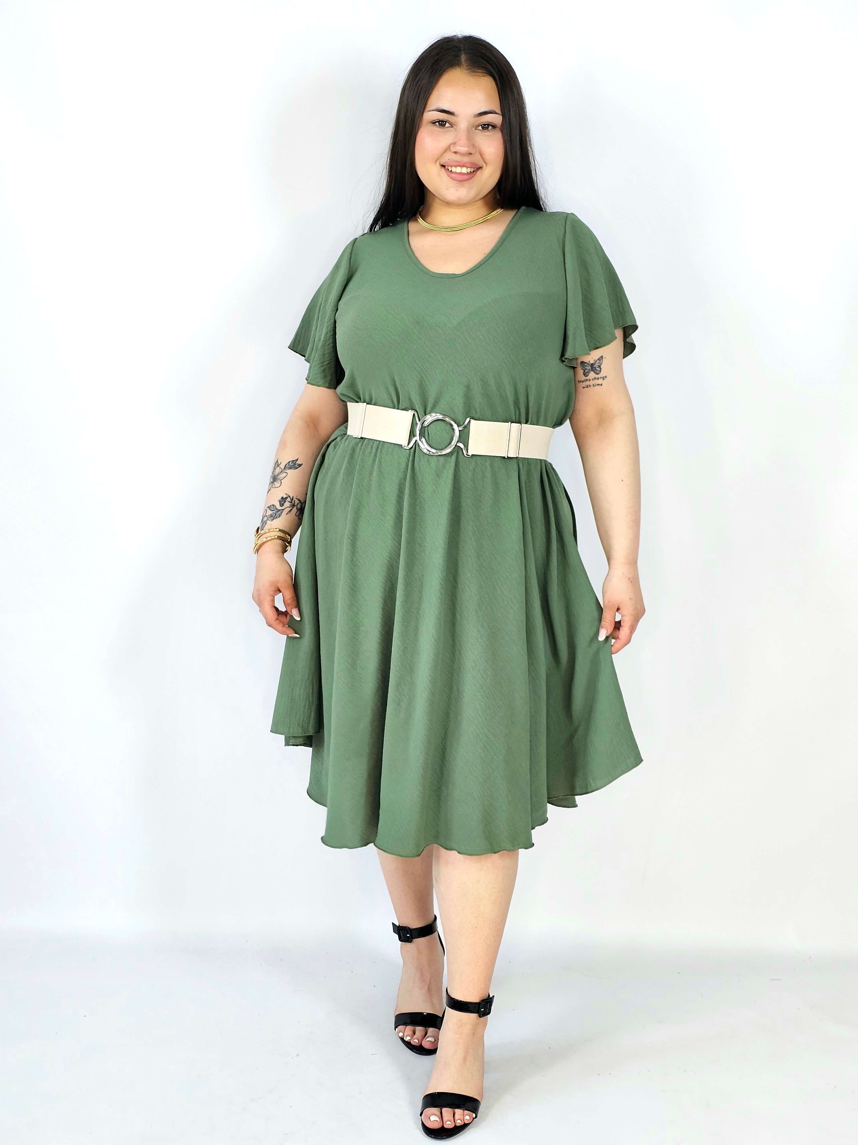 Sukienka plus size kreszowana – lekka, wygodna i stylowa XXL Stylowa XL
