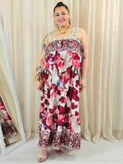 Sukienka plus size maxi na szerokich ramiączkach Stylowa XL