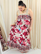 Sukienka plus size maxi na szerokich ramiączkach Stylowa XL