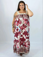 Sukienka plus size maxi na szerokich ramiączkach Stylowa XL