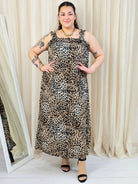 Sukienka plus size maxi w panterkę – lekka, swobodna i ultra kobieca Stylowa XL