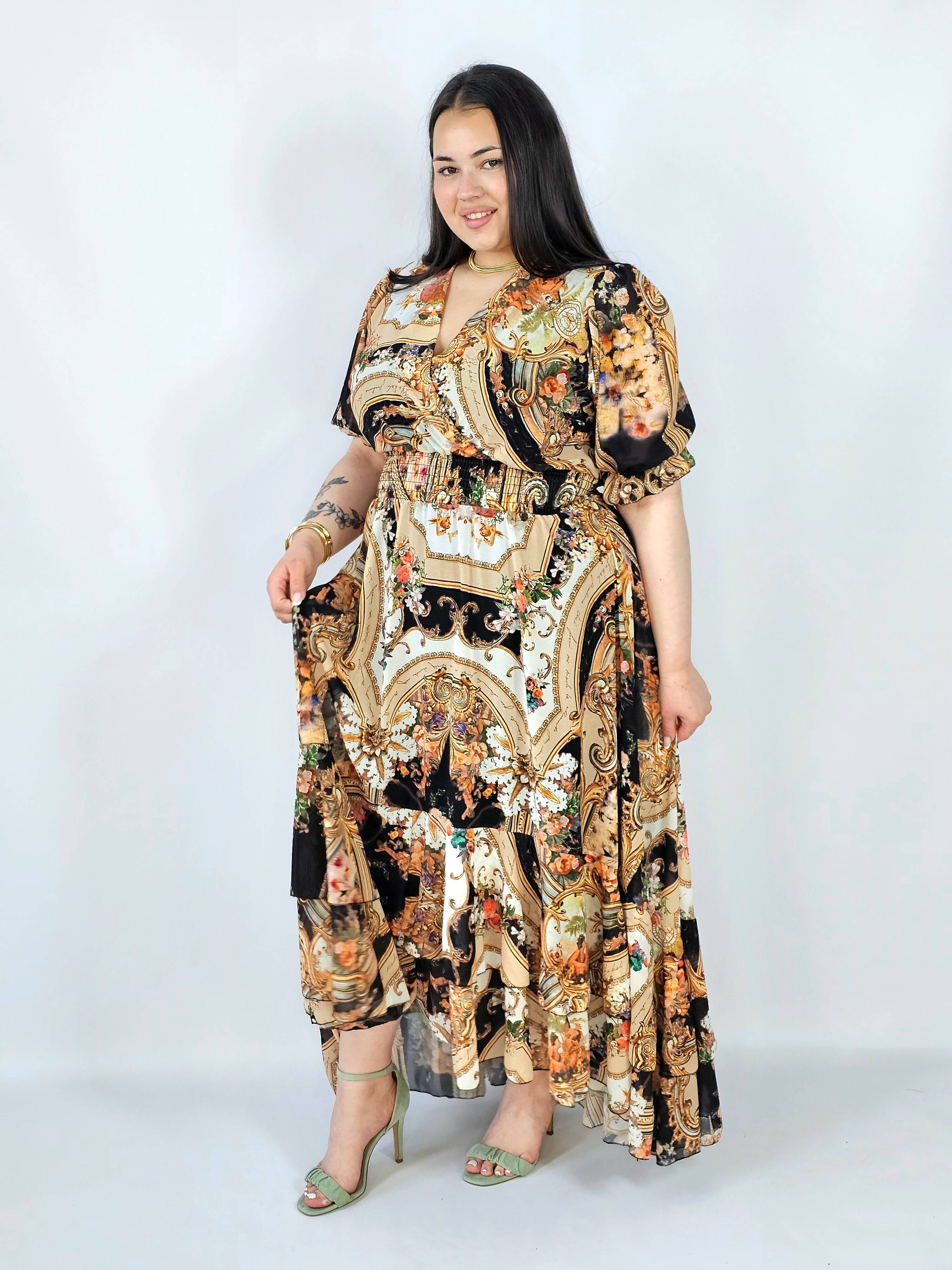 Sukienka plus size maxi z efektownym printem – styl, który robi wrażenie XXL Stylowa XL